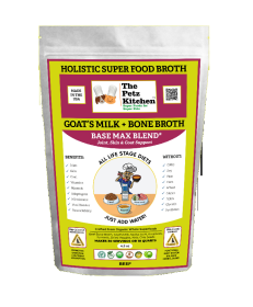 Goats Milk + Bone Broth Base Max* Joint, Skin & Coat Support Broth* The Petz Kitchen Dog & Cat