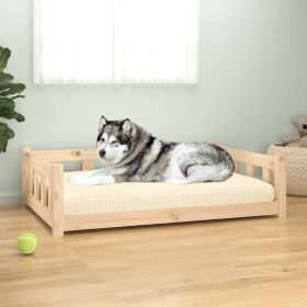 Dog Bed 41.5"x29.7"x11" Solid Wood Pine