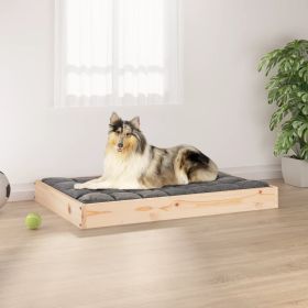 Dog Bed 36"x25.2"x3.5" Solid Wood Pine