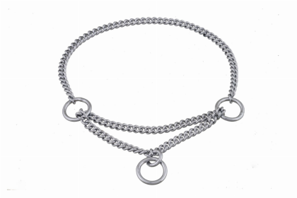 Alvalley Martingale Show Chain Collar (size: 8in x 1.2 mm)