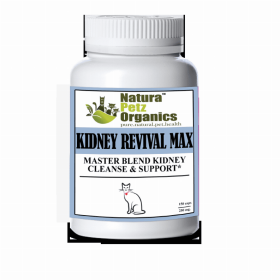 Kidney Revival Max Master Blend Kidney Cleanse & Support Capsules* Adult & Senior Dogs (size: CAT 150 Caps - 500 mg.)