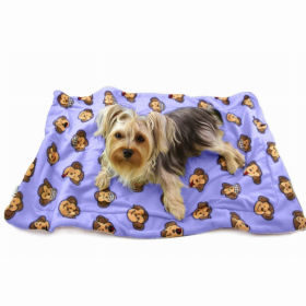 Silly Monkey Ultra-Plush Blanket (Color: Lavender, size: small)