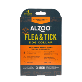 ALZOO Plant-Based Repellent Diffusing Dog Collar (size: medium)