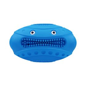 Vocal Rugby Pet Toy Natural Rubber Molar Toy (Option: Blue Mind Machine)