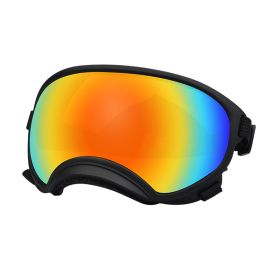 Fashion Personality Dog Skiing Goggles (Option: Black framed red film-S)