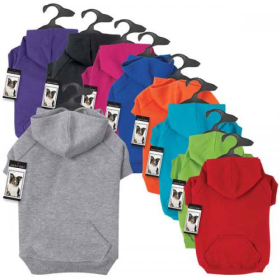 Zack & Zoey Basic Hoodie (Color: Blue, size: Xsmall)