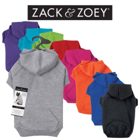 Zack & Zoey Basic Hoodie (Color: Dark Blue, size: Xsmall)