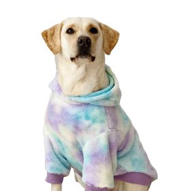Tie Dyed Large Dog Clothing Warm (Option: S)