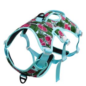 Comfortable Liftable Night Reflective Pet Supplies Dog's Straps (Option: Pomegranate Color-S)