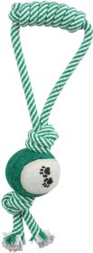Pull Away' Rope and Tennis Ball (Option: Green)