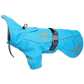 Dog Helios 'Ice-Breaker' Extendable Hooded Dog Coat w/ Heat Reflective Tech (Color: Blue, size: X-Small)
