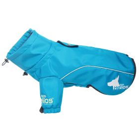 Dog Helios Extreme Softshell Performance Fleece Dog Coat (Color: Blue, size: medium)